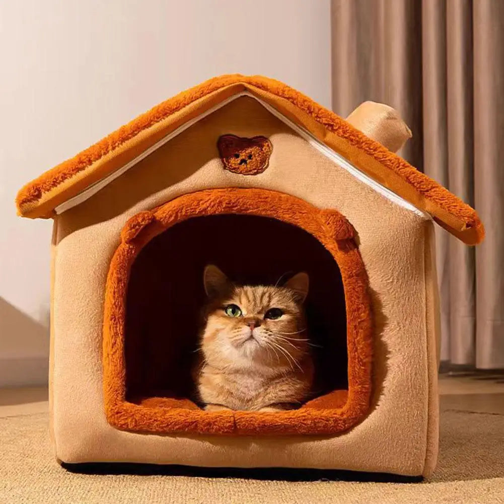 Premium Insulated Pet House for Cats and Dogs - All-Season Detachable and Washable Design for Ultimate Comfort