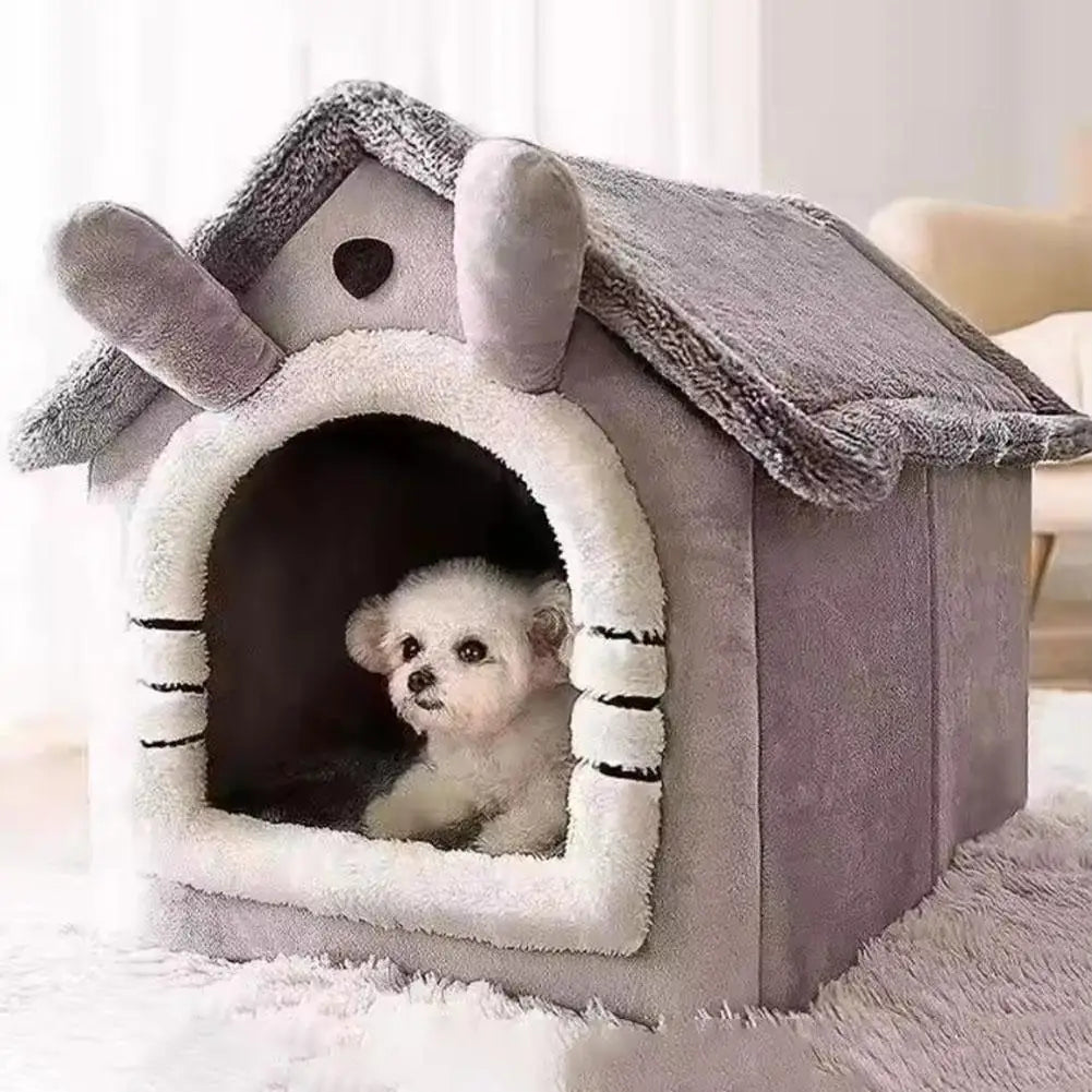 Premium Insulated Pet House for Cats and Dogs - All-Season Detachable and Washable Design for Ultimate Comfort