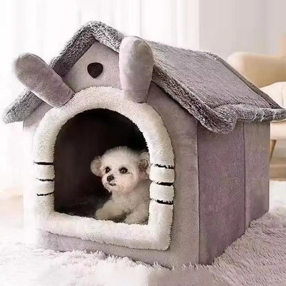 Premium Insulated Pet House for Cats and Dogs - All-Season Detachable and Washable Design for Ultimate Comfort